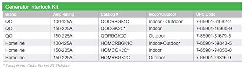 Square D By Schneider Electric Square D   Qocrbgk1C 100 Amp Qo Load Center Outdoor Generator Inter Lock Kit