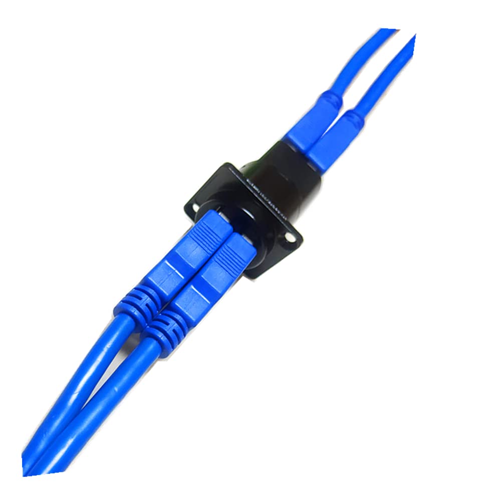 Anmbest Dual Usb3.0 Ip67 Waterproof Connector, 2 Ports Panel Mount Female To Female Usb Bulkhead Coupler Adapter With Weatherpro