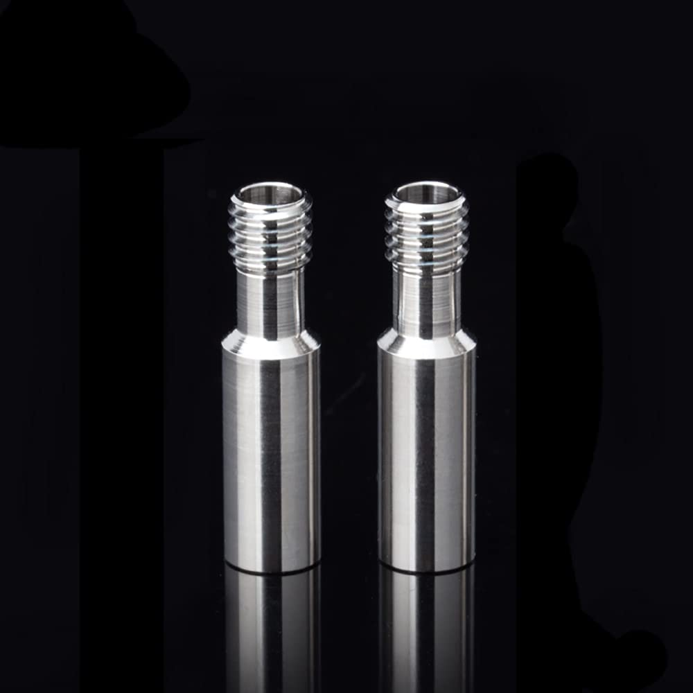 2Pcs Upgrade Gr5 Titanium Alloy Cr10 Throat Ender 3 V2 Heatbreak Tube For Creality Cr 10,S4 S5, Cr10S, Ender3, Ender 3 Pro, Cs3