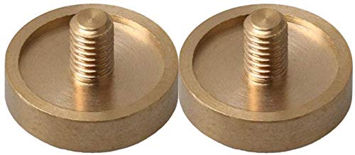 Liyafy 3Pcs Trumpet Bottom Valve Caps Knobs Brass Trumpet Caps Repairing Parts