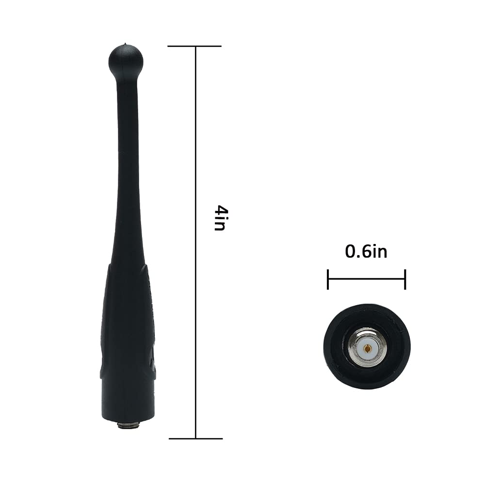 BVMAG Stubby Antenna for Motorola APX 6000/7000/4000 - Single Band 7-800MHz with GPS, Black, 3-Pack