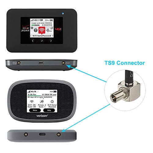 Bingfu 4G Lte Antenna Mini Soft Whip Ts9 Antenna (2 Pack) Compatible With Verizon At&T T Mobile Sprint 4G Lte Mobile Hotspot Mif