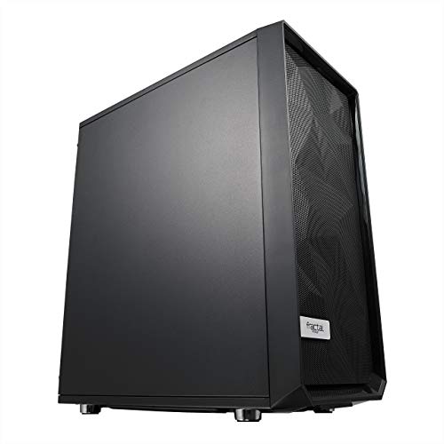 Fractal Design Meshify C   Compact Mid Tower Computer Case   Open Atx Layout  High Performance Airflow/Cooling   2X Fans Include