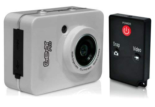 Gear Pro Sports Action Camera   Hd 1080P Mini Camcorder W/ 12 Mp Cam, 2.4'' Touch Screen Usb Sd Card Hdmi, Battery   Waterproof
