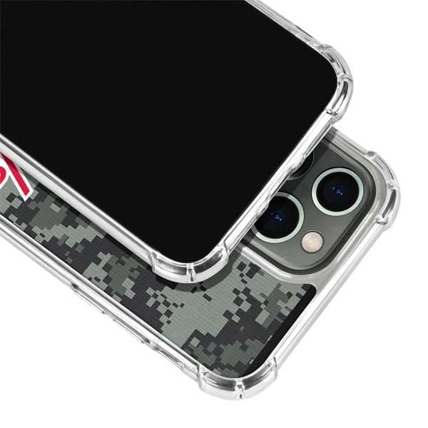 Skinit Clear Phone Case Compatible With Iphone 13 Pro Max   Officially Licensed Nhl Washington Capitals Camo Design