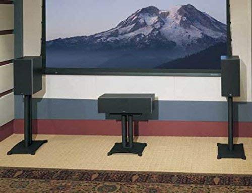 Sanus Sfc22 B1 Steel Series 22'' Speaker Stand For Center Channel Speakers Black