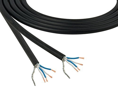 Canare L 4E6S Microphone Cable, Quad Core, Black Bulk (60 Feet)