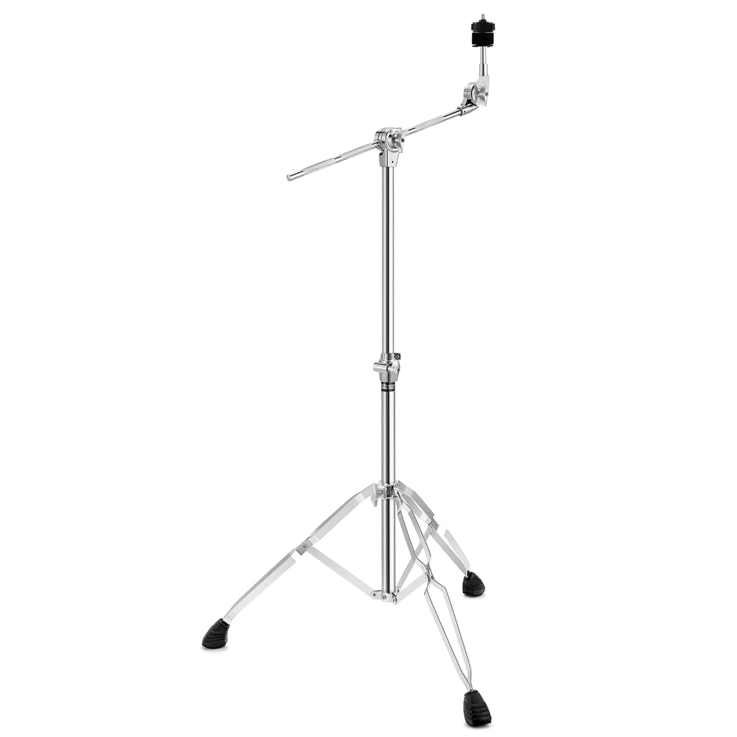 Starfavor Boom Cymbal Stand Double Braced Legs Adjustable Height 22-49, Heavy Weight Stand for Sturdiness with Non-Slip Rubber F