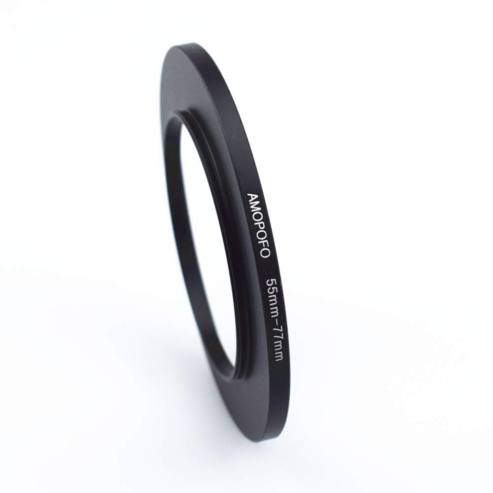 55Mm To 77Mm Step Up Ring Filter Adapter/55Mm To 77Mm Camera Filter Ring For 77Mm Uv,Nd,Cpl,Metal Step Up Ring