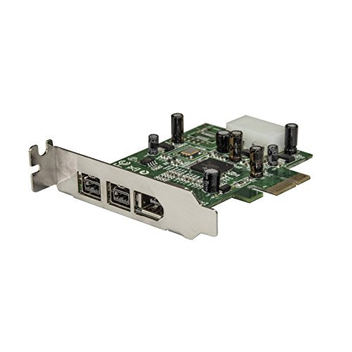 Startech.Com 3 Port 2B 1A Low Profile 1394 Pci Express Firewire Card Adapter   Pci Express 1394A   Pcie Firewire 400 Card (Pex13