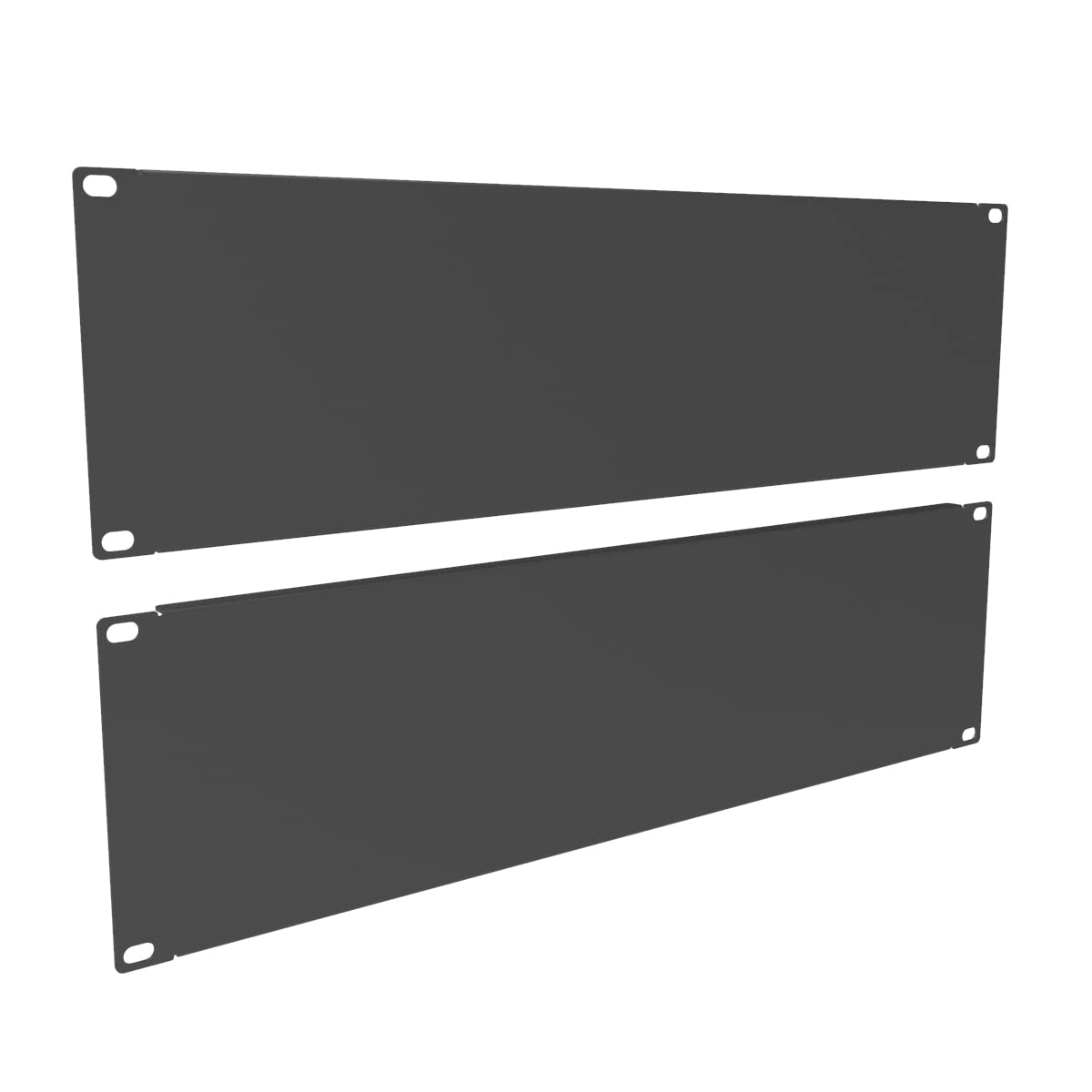 Qiaoyoubang 2 Pack Of 3U Metal Solid Blank Panel   Server Rack Filler Panel For 19In Server Rack Cabinet Or Enclosure, Black