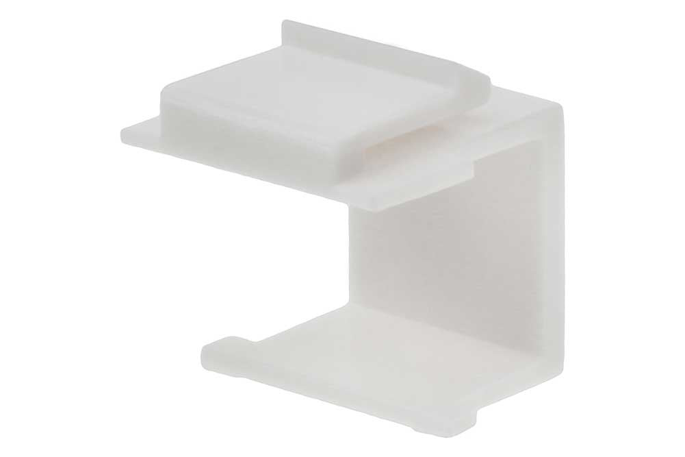 Sf Cable, Snap-In Keystone Wallplate Blank Insert White