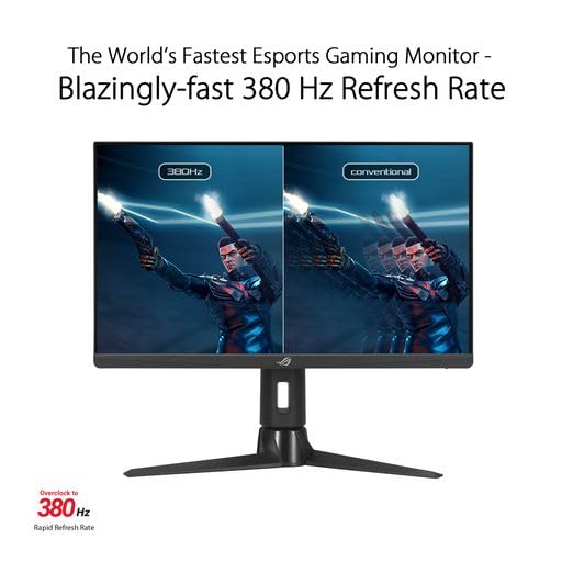 Asus Rog Strix 380Hz 25    (24.5-Inch Viewable) 1080P Hdr Esports Gaming Monitor (Xg259Qn) - 0.3Ms, Fast Ips, Freesync Premium,