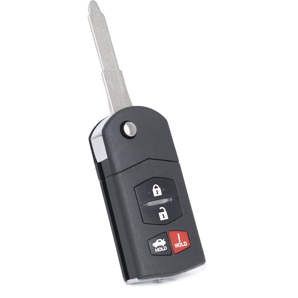 Key Fob Remote Replacement Fits For Mazda Mx 5 Miata 2006 2007 2008 2009 2010 2011 2012 2013 2014 2015//Mazda 3 2010 2013/Mazda