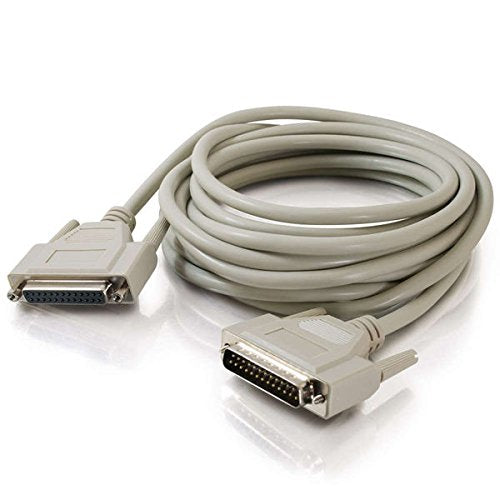 C2G 02658 Db25 M/F Serial Rs232 Extension Cable, Beige (15 Feet, 4.57 Meters)