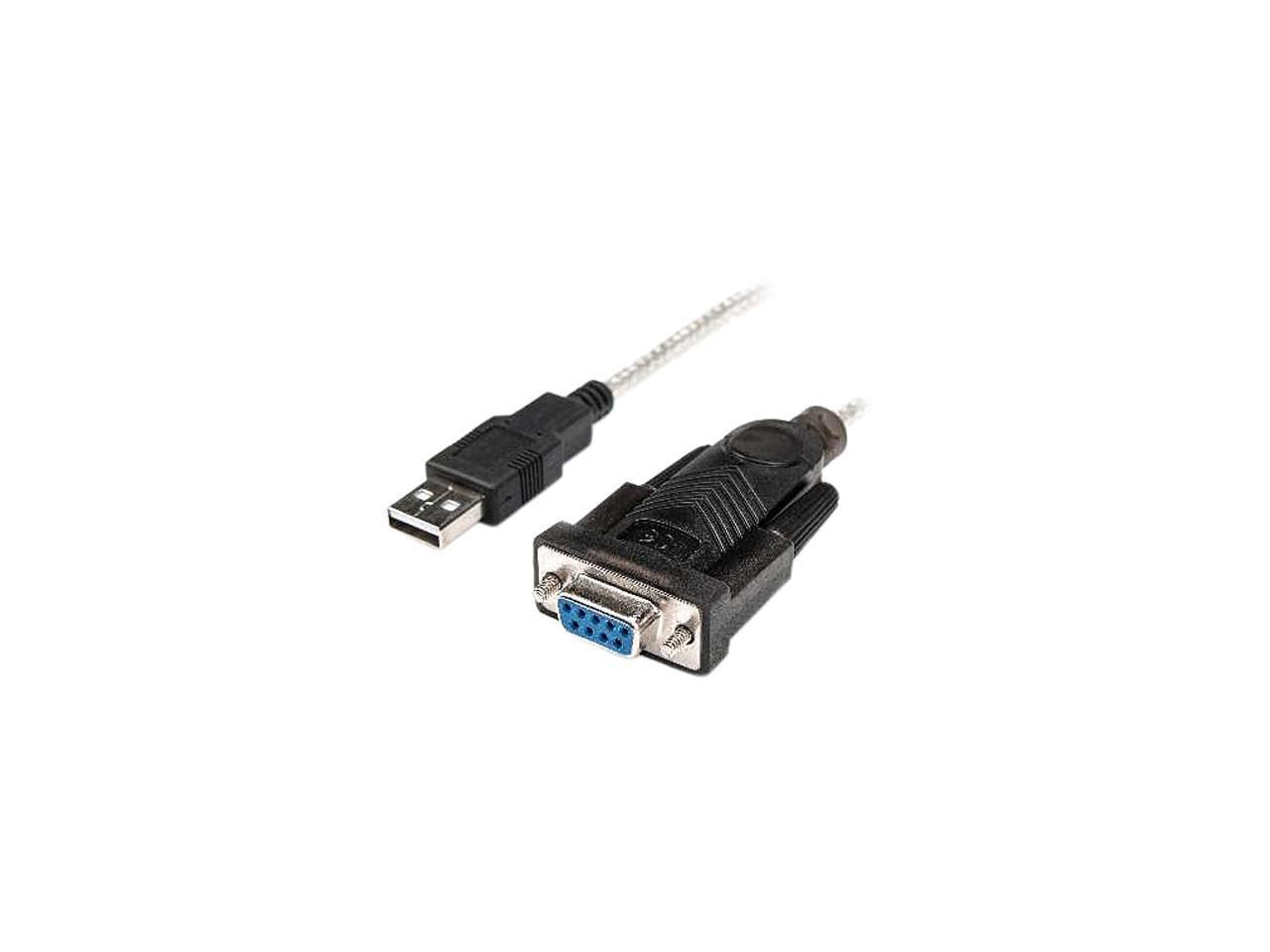 Rocstor 5Ft Usb To Null Modem Rs232 Db9 F/M