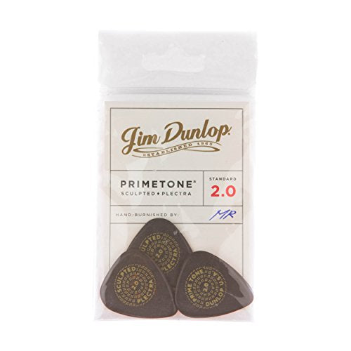 Jim Dunlop Dunlop Primetone Standard 2.0Mm Sculpted Plectra 3 Pack (511P2.0)