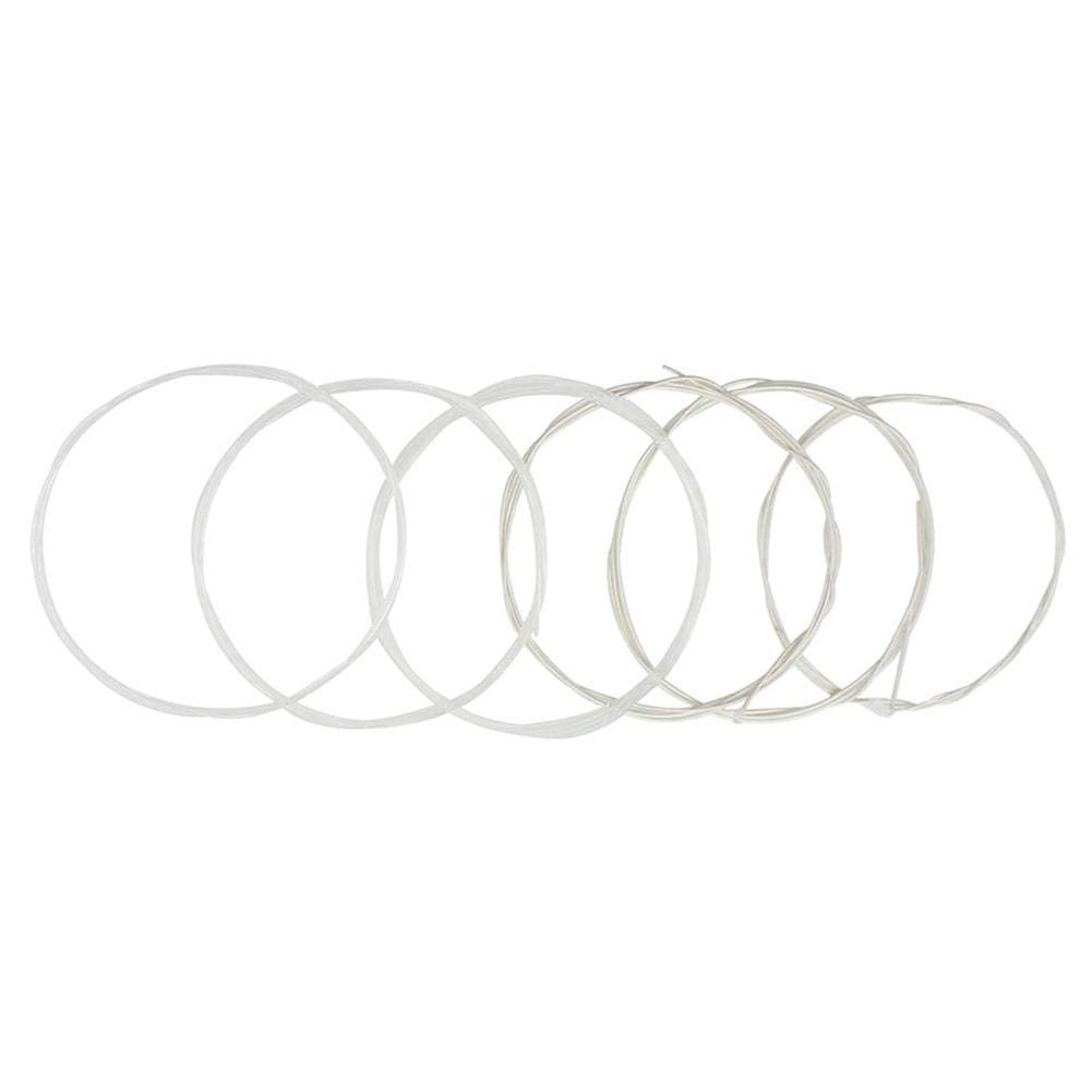 6Pcs/Set Folk Guitar String Replacement Parts Acoustic Guitar Nylon Core Strings Kit Musical Instrument Accessories Performance Accessories Performance Accessory