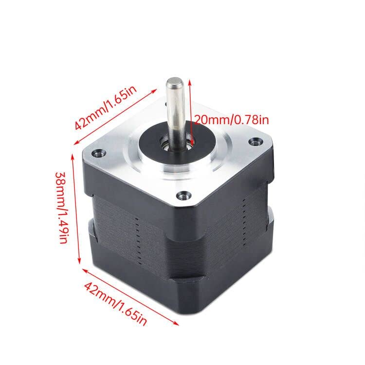 Fysetc 3D Printer Prusa I3 Mk3S+ Extruder Motor Nema17 Bipolar Motor 2 Phase 1.8 Degree 20Mm Shaft Small Motor With Integrated C