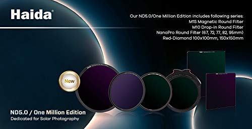 Haida 82Mm One Million X Edition Filter Nd1000000 20 Stop Nd Optical Glass 1000000X Hd4607-82