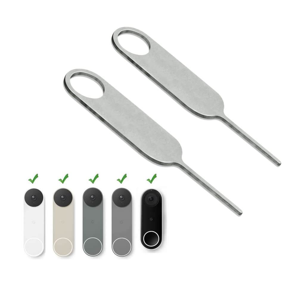 Beliefluo Nest Video Doorbell Security Pin Key,Release Removal Tool,Dismantle Doorbell Battery And Mount Replacement,Compatible