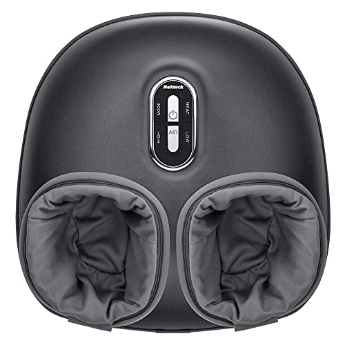 Nekteck Shiatsu Foot Massager Machine With Soothing Heat, Deep Kneading Therapy, Air Compression, Improve Blood Circulation And