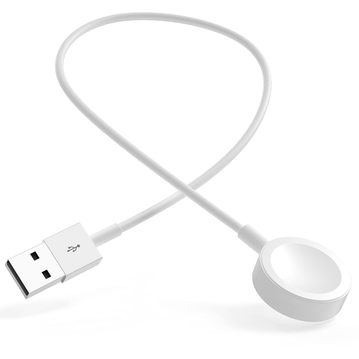 Watch Charger For Apple Watch Charger, 0.3M/1Ft Short Iwatch Usb Wireless Magnetic Portable Charging Cable Cord Compatible With Apple Watch Series 9/8/7/6/Se/5/4/3/2/1