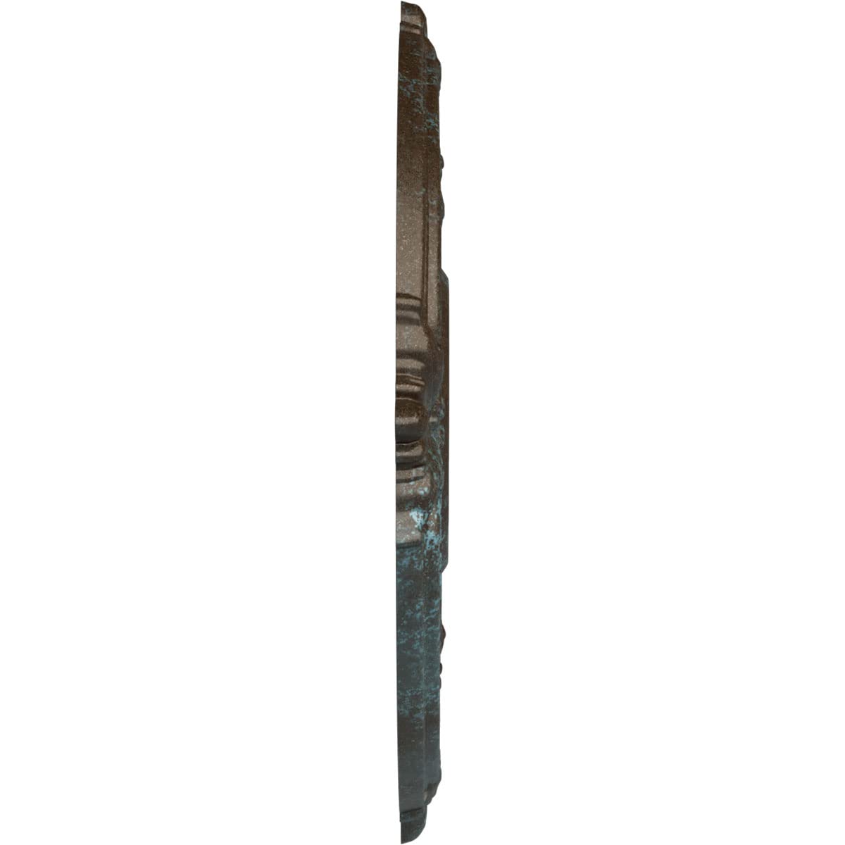 Ekena Millwork Cm18Atbbs Attica Ceiling Medallion, 18''Od X 4''Id X 5/8''P (Fits Canopies Up To 5''), Hand Painted Bronze Blue P