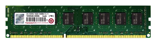 Transcend 4 Gb Ddr3-1600 U-Dimm Computer Internal Memory (Ts512Mlk64V6N)
