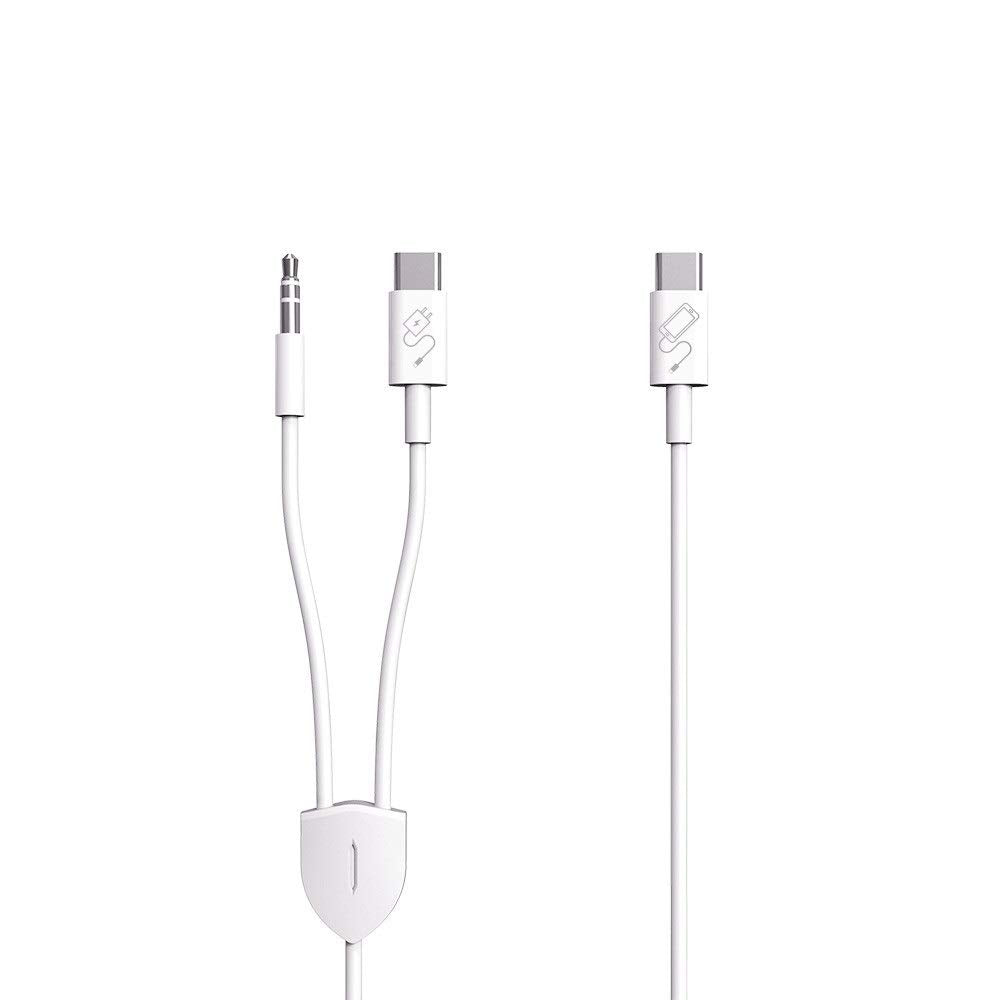 Usb C To 3.5Mm Audio Cable With Pd Charging, 2 In 1 Design Supports Charge And Play Audio Simultaneously, Works With Iphone 15 S