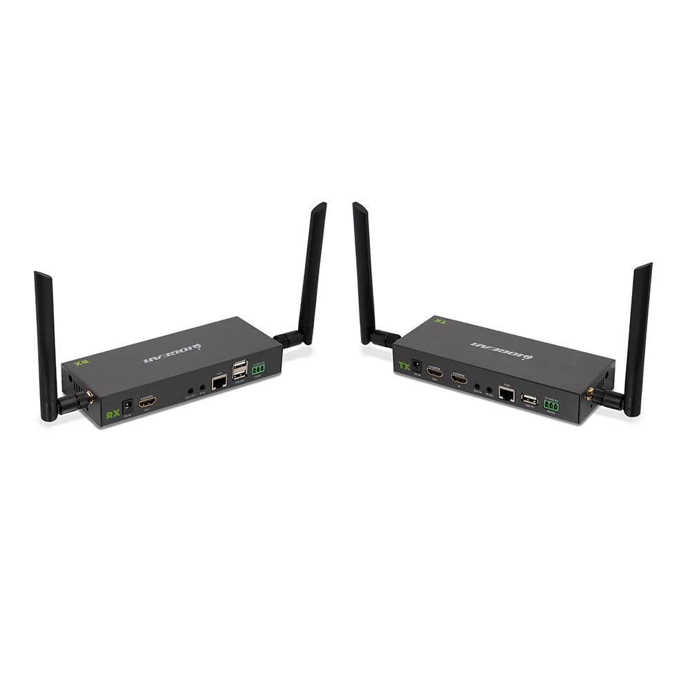 Iogear Long Range Wireless 4K@60 Switchsplitter Kit Hdmi Uhd 4K@60Hz 1080P@60Hz Support Up To 600 Ft182 M Wireless Hdmi Extender