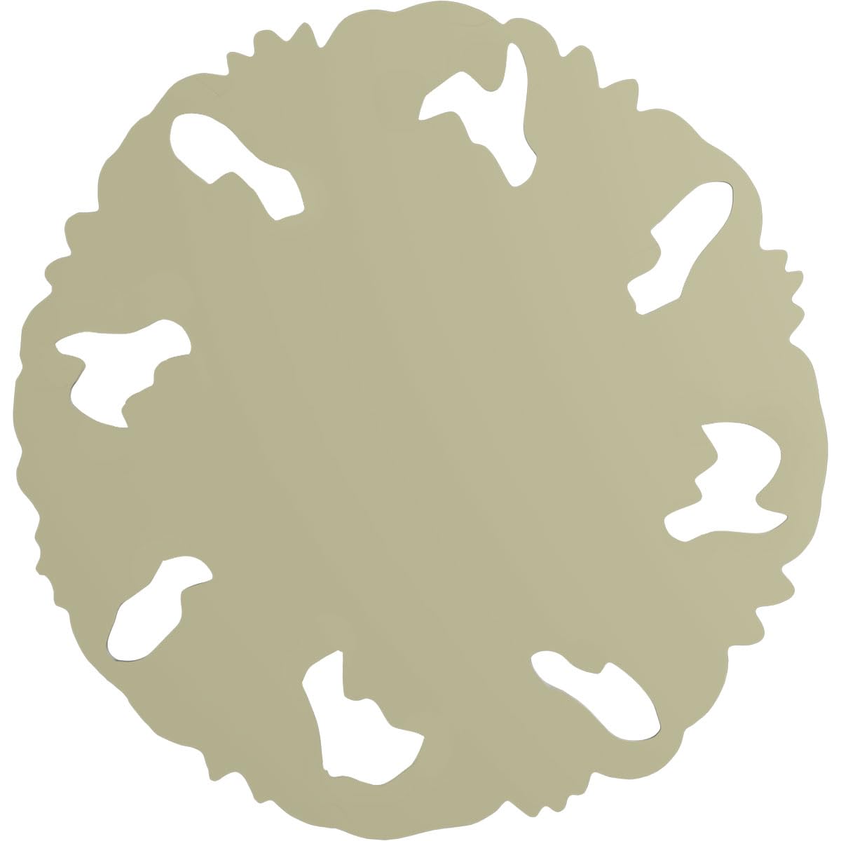 Ekena Millwork Ros04X04Mo Medium Monique Round Rosette, 4 7/8''Od X 5/8''P, Primed