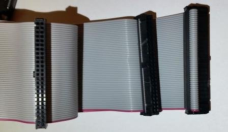 Connectors Pro Pc Accessories 24 Inches 3 Female Connectors Idc 2X25 50P Scsi Internal Flat Ribbon Cable, 24'' Scsi 1 50 Pins