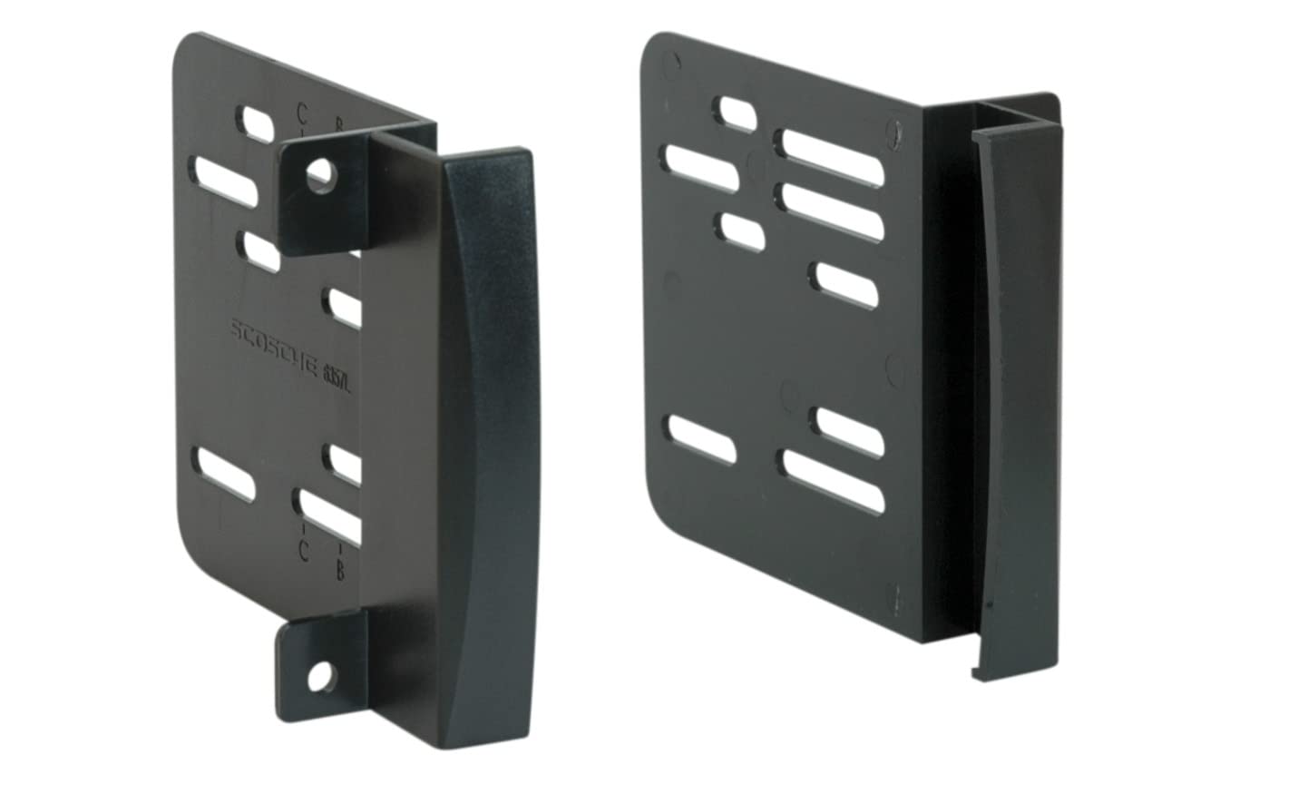 Scosche CR1291B Double DIN Radio Install Dash Kit Compatible with Select 2007 19 Chrysler, Dodge, Jeep, Mitsubishi and VW Vehicles   Car Stereo Install Kit   See Fit Guide in Images to Verify Vehicle