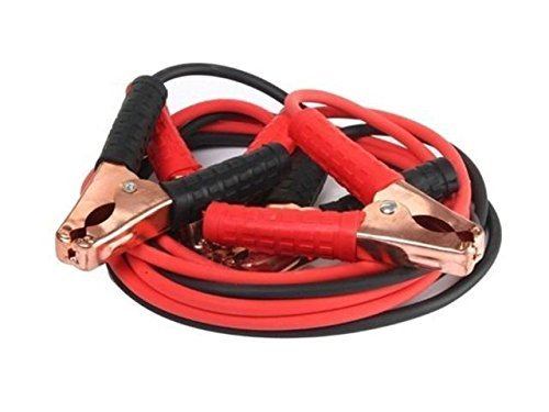 Imbaprice Jump Starter Cable   12 Feet Extra Long Heavy Duty 10 Gauge Copper Clad Aluminum Jumper Cable With Travel Case, For Ju