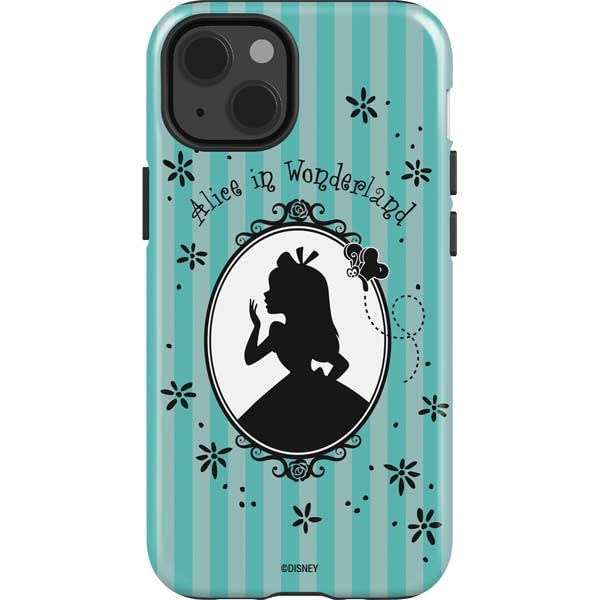 Skinit Impact Phone Case Compatible With Iphone 13   Officially Licensed Disney Alice In The Mirror Design