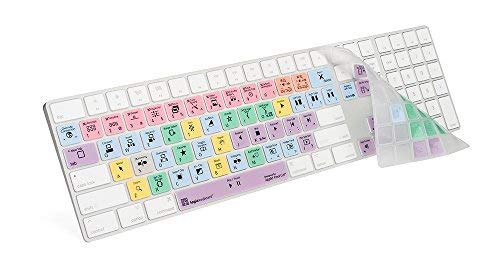 Logickeyboard Logicskin Compatible With Final Cut Pro X Keyboard With Numeric Keypad.   Lk Ls Fcpx10 M89