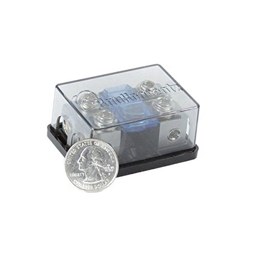 Knukonceptz Bassik 4 And 8 Gauge 2 Way Fuse Distribution Block W/ 80A Fuses