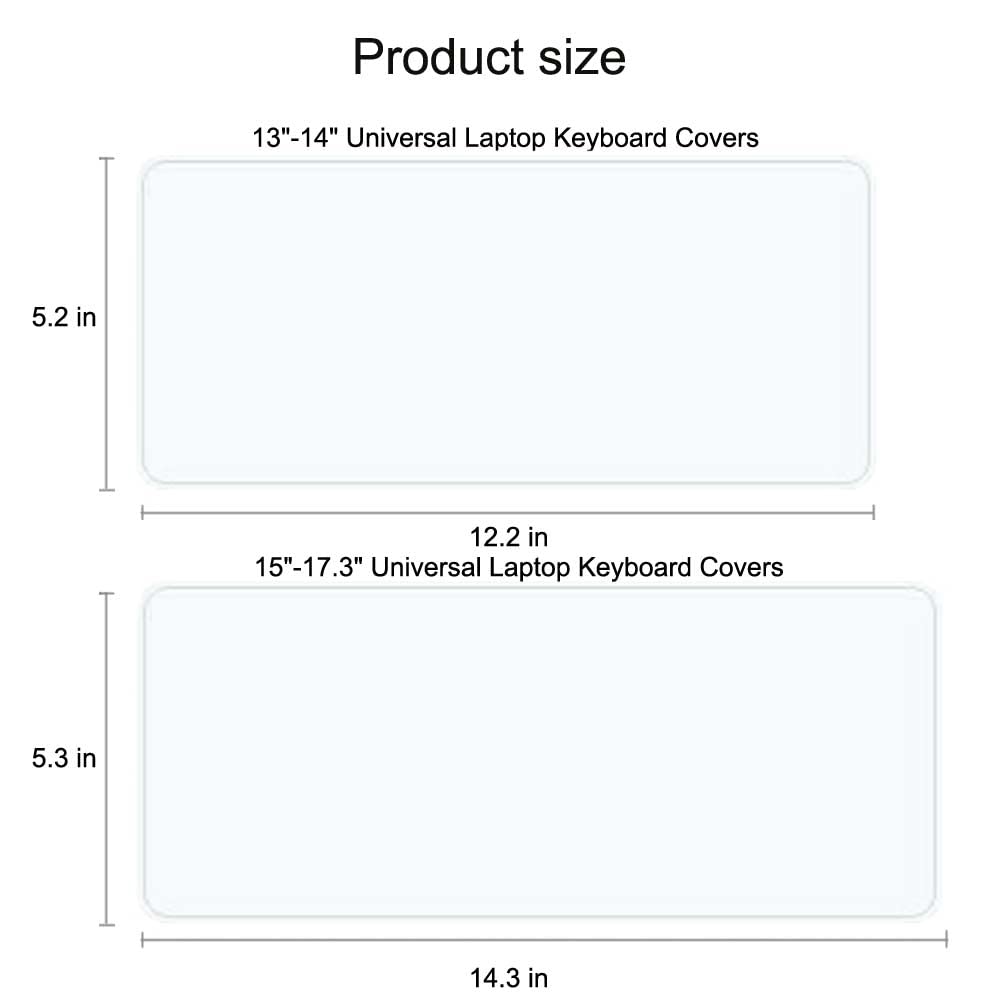 Universal Keyboard Protector Cover Skin For Laptop Notebook 13'' 14'' 15.6'' Inch,Ultra Thin Silicone Waterproof Dustproof Keybo