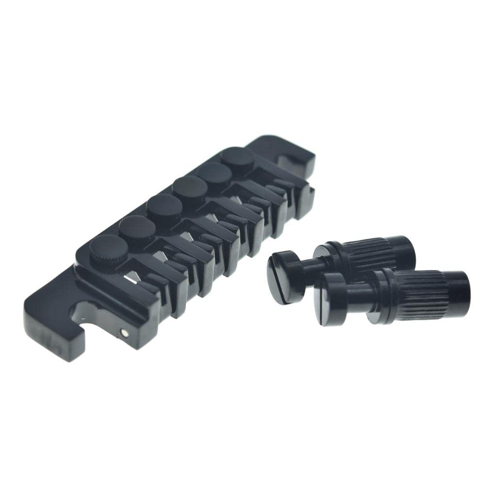 Kaish Electric Guitar Tp 6 Style Lp Bridge Stop Bar Vintage 70'S Bridge Tailpiece With Fine Tuners/Studs For Lp Les Paul/Sg/Es E