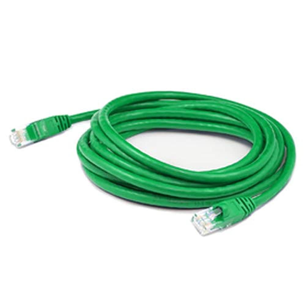 Addon 10Ft Green Cat 6 Pvc Ethernet Cable Snagless Bubble Boot Rj-45 M/M Cat6