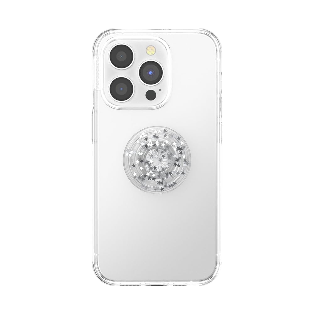 PopSockets Glitter Star Fire Phone Grip with Expanding Kickstand - Stylish and Functional Mobile Accessory