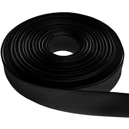 100 Ft 58 16Mm Polyolefin Black Heat Shrink Tubing 2:1 Ratio