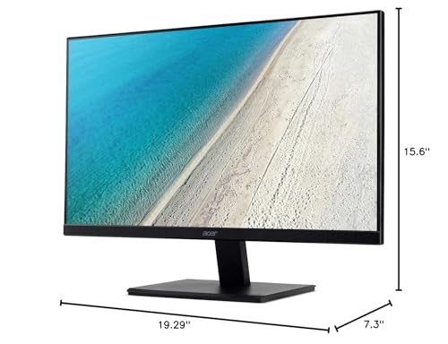 Acer V227Q Bip 21.5'' Full Hd (1920 X 1080) Ips Monitor (Display Port, Hdmi & Vga), Black