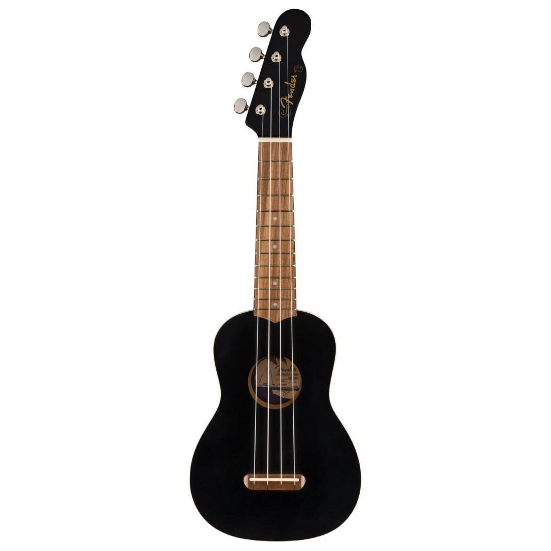 Fender Venice Soprano Ukulele, Black