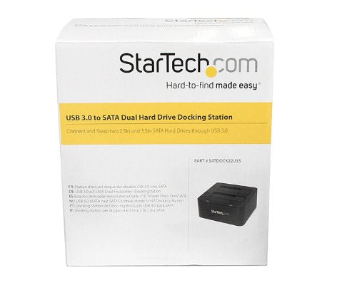 Startech.Com Usb 3.0 To Dual 2.5/3.5In Sata Hard Drive Docking Station