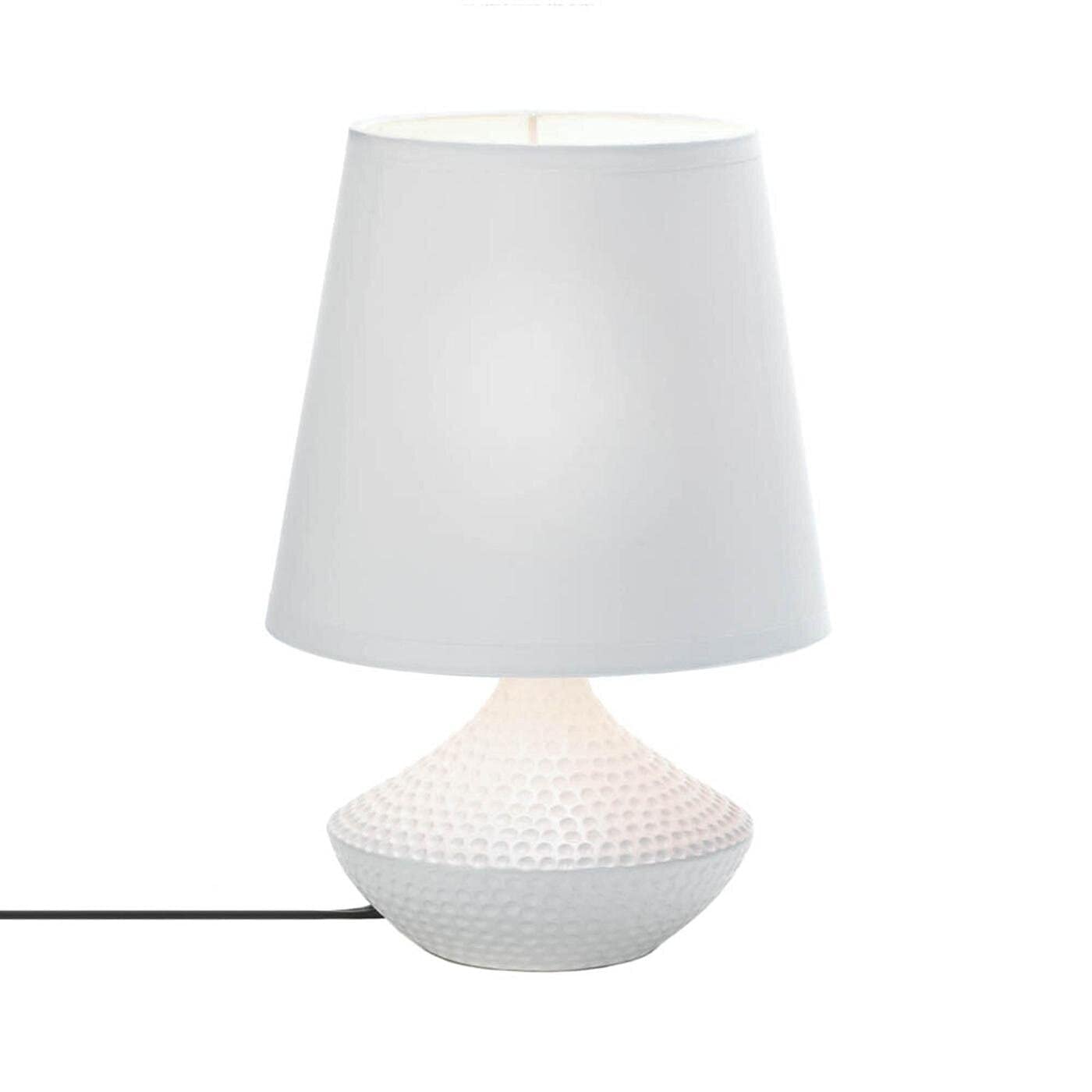 VERDUGO GIFT 10016957 Pebble Beach Table Lamp, 60W, White