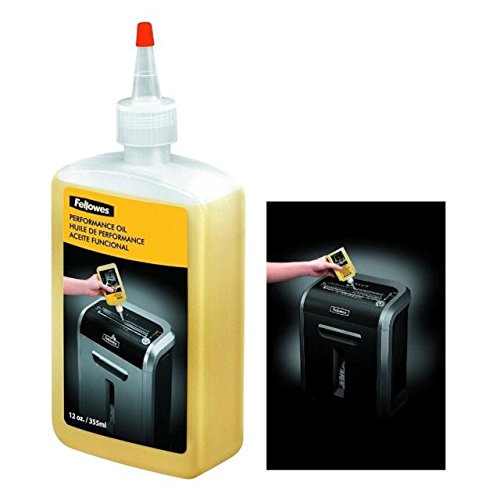 Fellowes 3 X Shredder Oil, 12 Oz. Bottle With Extension Nozzle (35250), 3 Pack