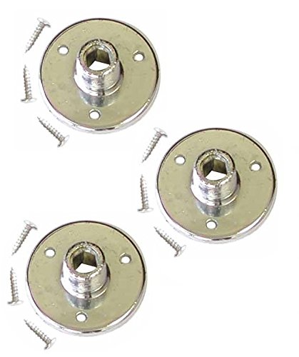 Audio2000'S Ast4264X3 3 Pack Chrome Microphone Gooseneck Table Mounts With 5/8'' X 27 Threads And Mounting Screws