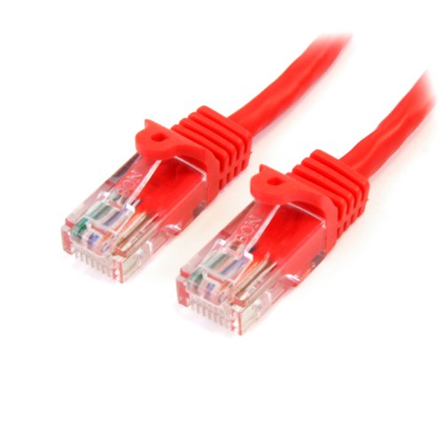 Startech.Com Cat5E Ethernet Cable   3 Ft   Red  Patch Cable   Snagless Cat5E Cable   Short Network Cable   Ethernet Cord   Cat 5
